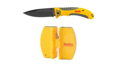Smith's Trail Breaker Folding Knife & Sharpener Combo Set