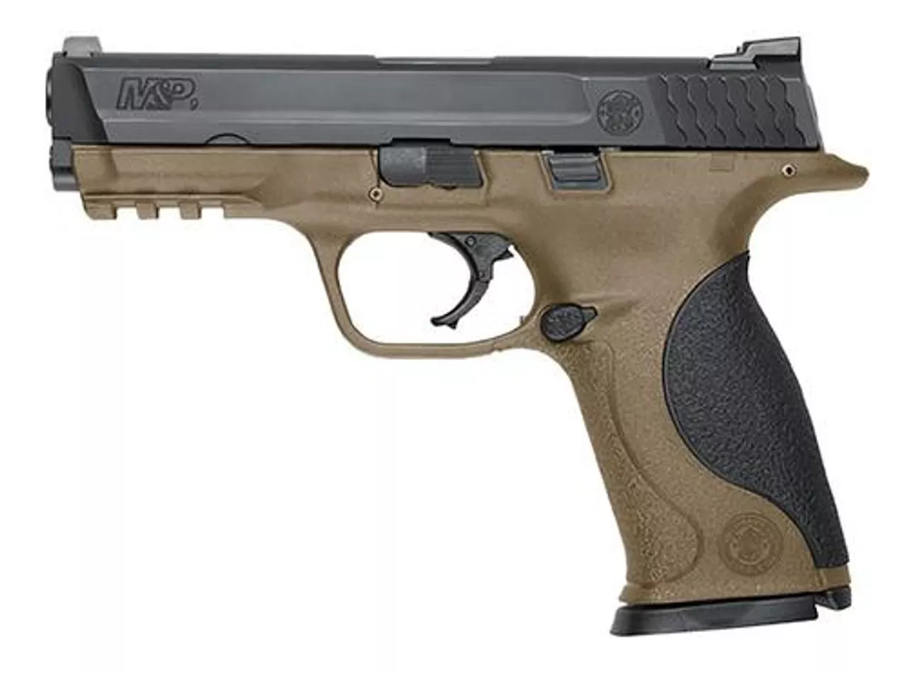Smith & Wesson M&P 9 Double 9mm 4.3″ Barrel, Black Polymer Grips Flat Dark Earth, 17rd