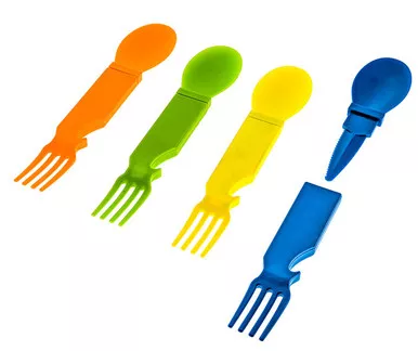 Snaptite+ 4-in-1 Utensil – Fork, Spoon, Knife & Bottle Opener