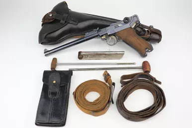 SOLD - 1917 DWM Artillery Luger Grouping - Matching Stock