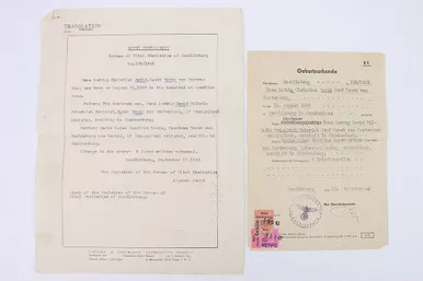 SOLD - 1943 German Birth Certificate