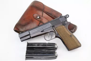 SOLD - Beautiful FN Browning Hi Power Rig - Plumb Frame