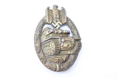 SOLD - Bronze Panzer Assault Badge (102121-9)