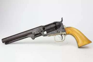 SOLD - Engraved Colt M1849 Pocket Revolver