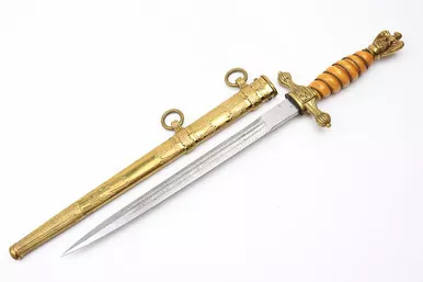 SOLD - Etched Kriegsmarine Dagger by F.W. Holler
