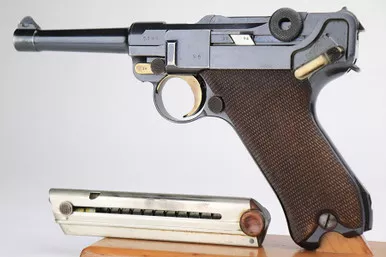 SOLD - Excellent 1915 DWM Luger - Matching Magazine
