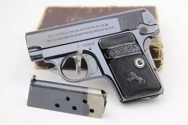 SOLD - Excellent, Boxed Colt M1908 Vest Pocket - 1920 Mfg
