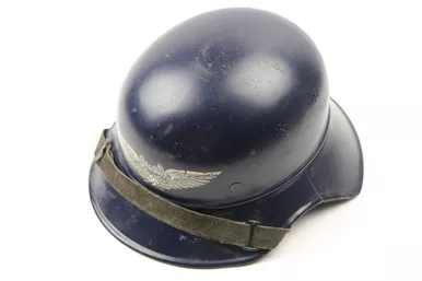 SOLD - M38 Luftschutz Beaded Helmet