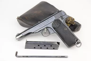 SOLD - Scarce Dutch FN M1922 Rig - Matching Mag & Signed GI Note