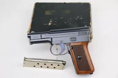 SOLD - Very Rare, Boxed Mauser M1910 "Side Latch"
