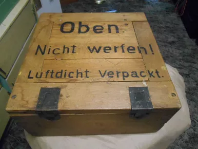SOLD - WW2 German Ammo Crate (m040422-1)