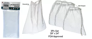 Sona Enterprises 3Pc Set Drawstring Mesh Bag (29"x24")
