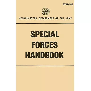 Special Forces Handbook Manual ST31-180 BK159
