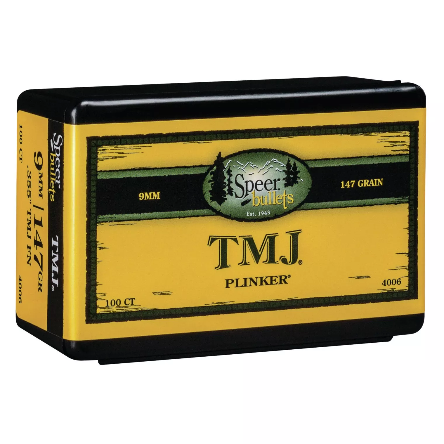 Speer 4006 TMJ 9mm 147gr Total Metal Jacket 100 Per Box/5 Case