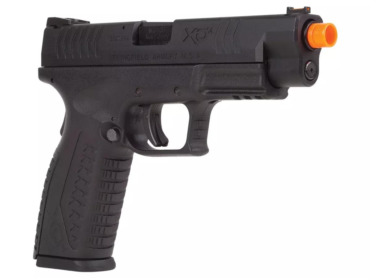 Springfield Armory XDM 4.5" GBB Airsoft Pistol, Black - Caliber 0.24 - FPS 330