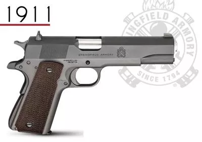 Springfield Defender 1911 Mil-Spec Parkerized 45 ACP 5" Barrel PBD9108L