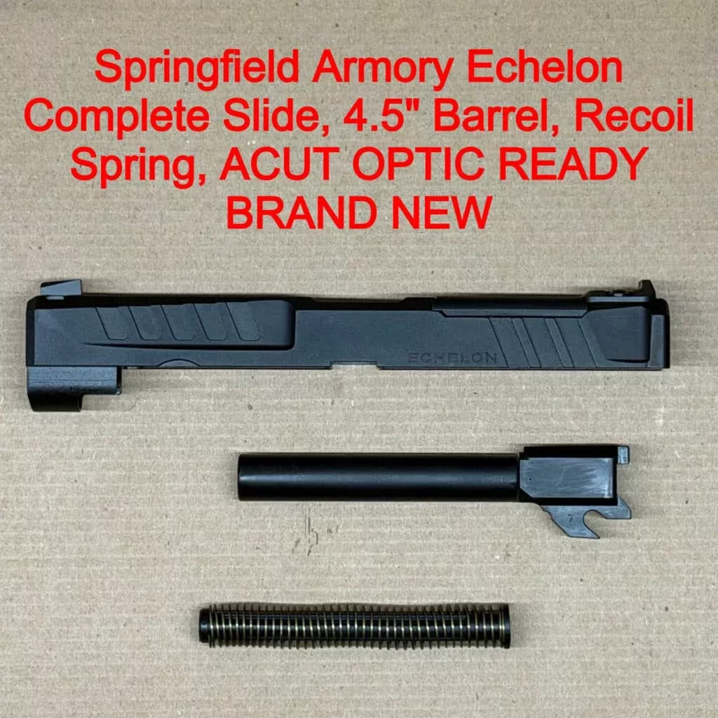 Springfield Echelon OEM Complete Slide Assembly 4.5″ 9mm A-CUT Aimpoint Ready – BRAND NEW