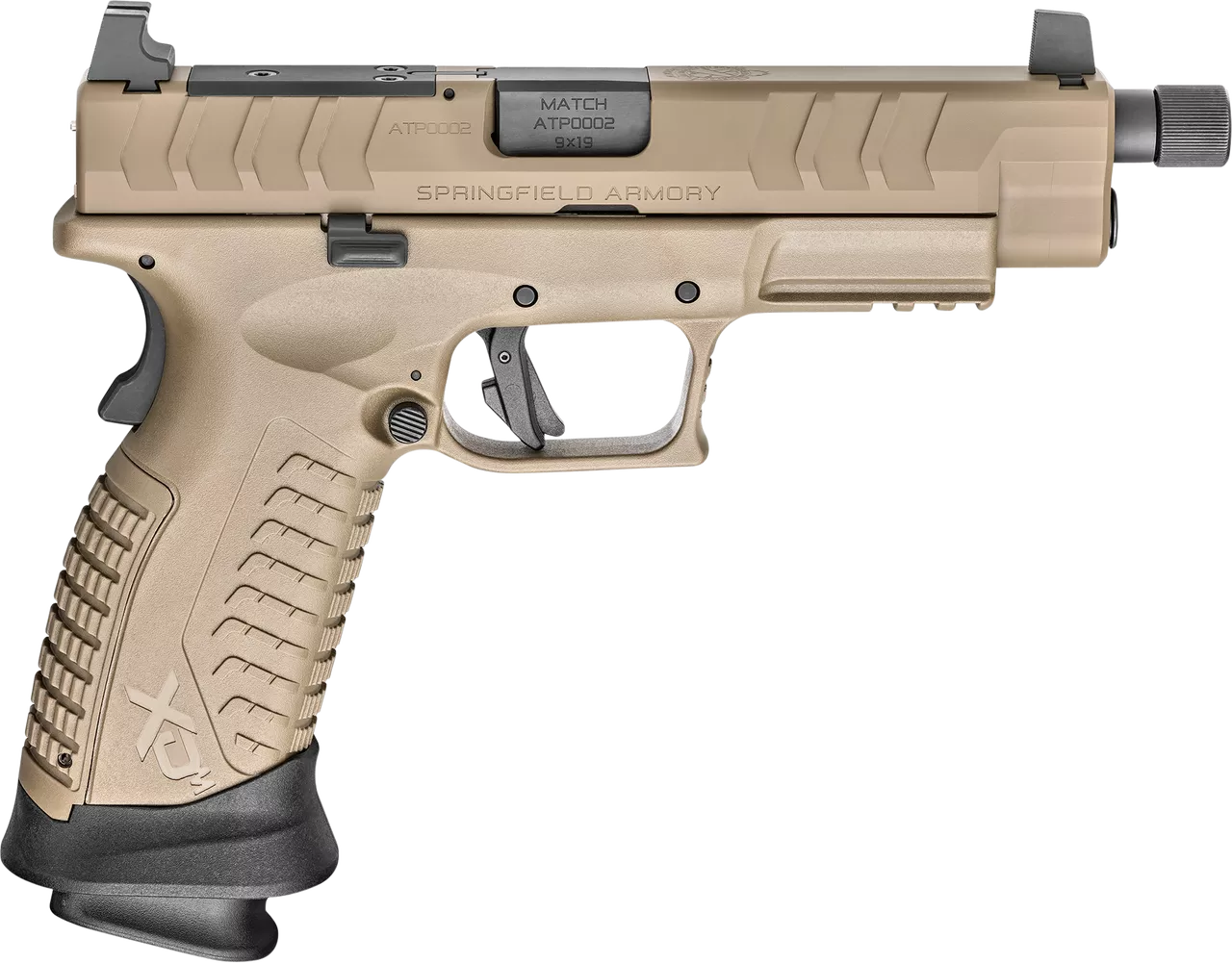 Springfield XDM Elite OSP 9mm, 4.5″ Threaded Barrel, Suppressor Sights, Flat Dark Earth, 2x 22rd