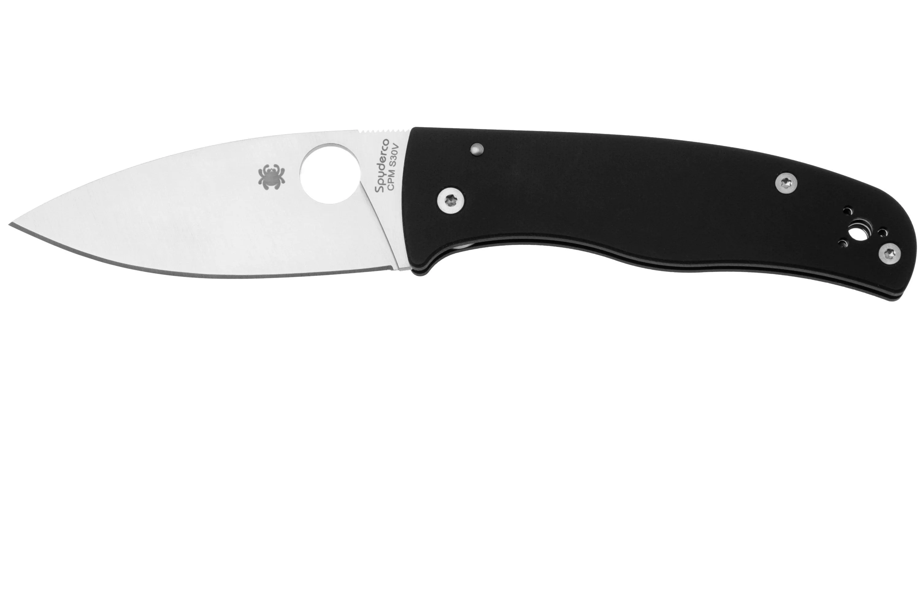 Spyderco Bodacious C263GP Black G10 pocket knife, Sal Glesser design