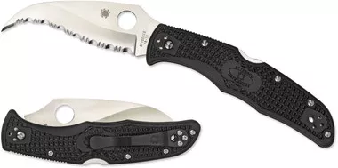 Spyderco C12SBK2 Matriarch2 Folding Knife 3.5" Serrated Edge