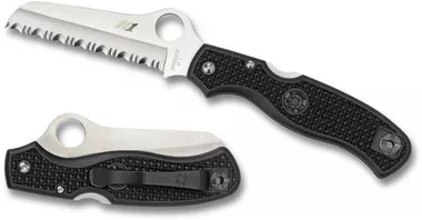 Spyderco C89SBK Atlantic Salt Folding Knife 3.69" Serrated Blade
