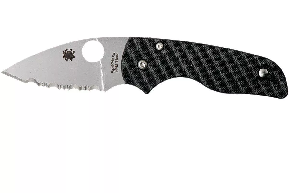 Spyderco Lil’ Native Compression Lock C230GS serrated pocket knife