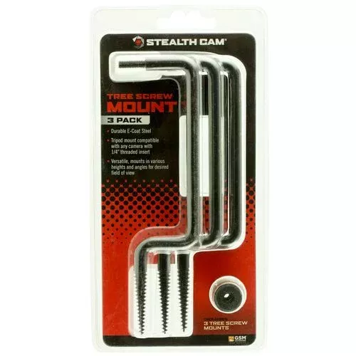 Stealth Cam STC-TS-3PK Tree Screw Mounts Black