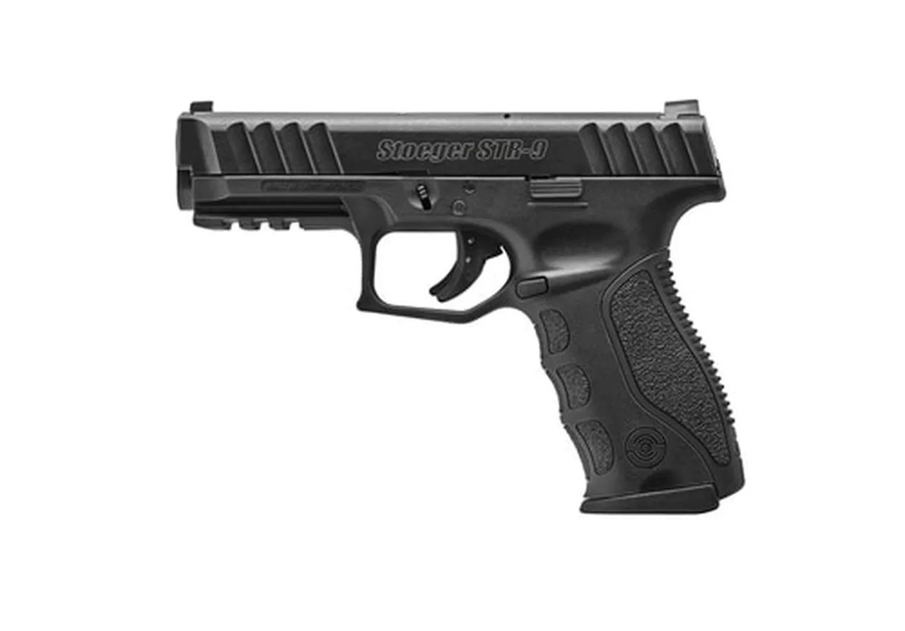 Stoeger STR-9 9mm, 4.17″ Barrel, Striker-Fired, Black, 1 15rd Mag & Medium Backstrap