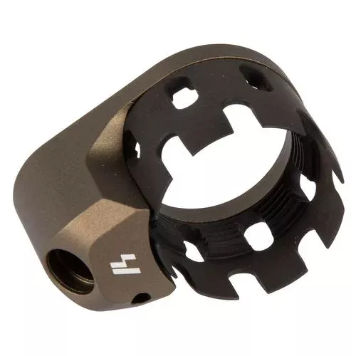 Strike ARECN&EEPFDE AR Castle Nut and Extended End Plate Flat Dark Earth Anodized Steel