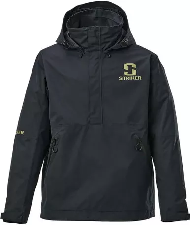 Striker Vortex Breathable Waterproof Rain Pullover Adjustable Hood Blk XL