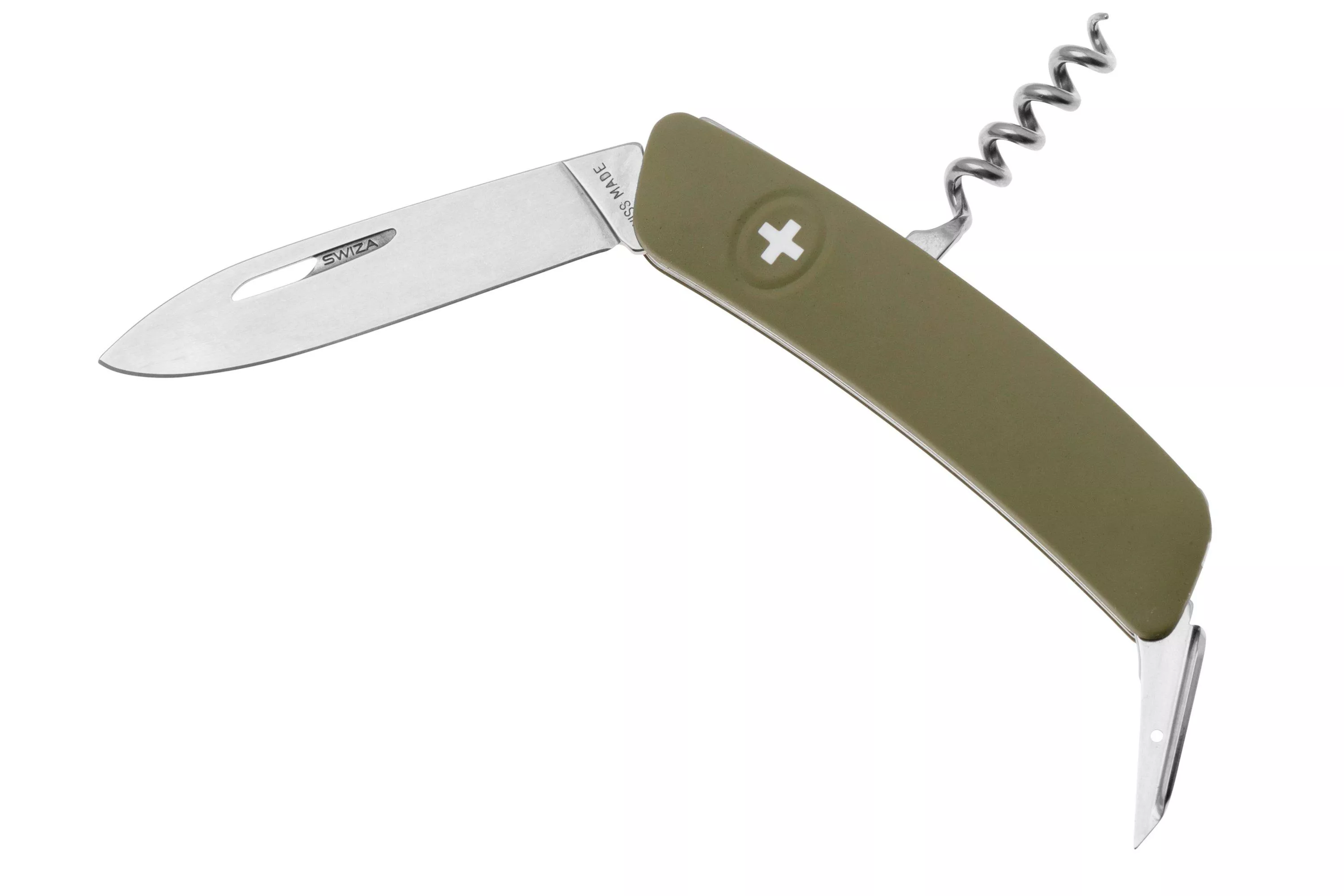 Swiza D01 Zwitsers pocket knife, Olive Green