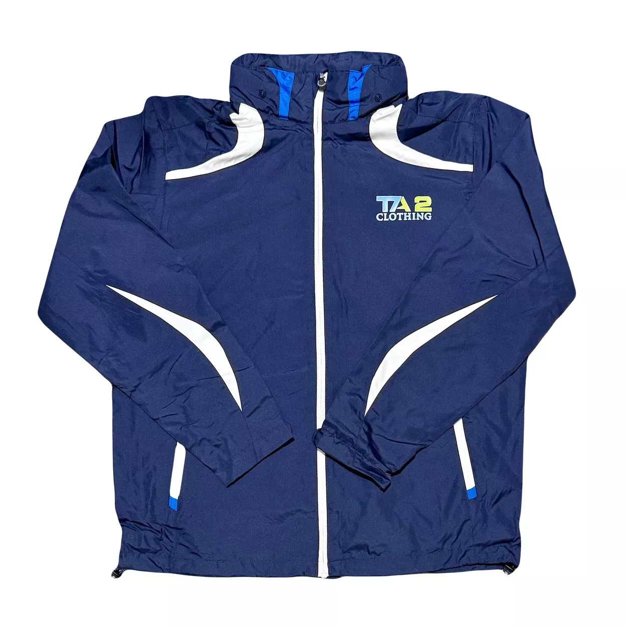 TA2 Men's Lined Windbreaker - Roll-Away Hood & Zip Pockets (SM-3XL)