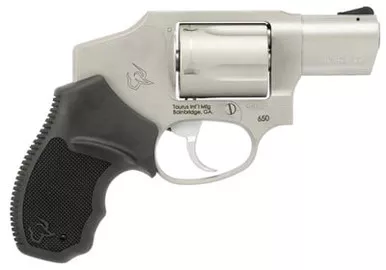 Taurus 2-650129 650 357 Mag 5 Shot 2" BBL Stainless Black Rubber Grip