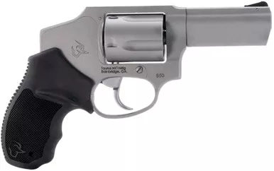 Taurus 2-850139 850 38 Special 5RD 3" BBL Matte Stainless Black Rubber Grip
