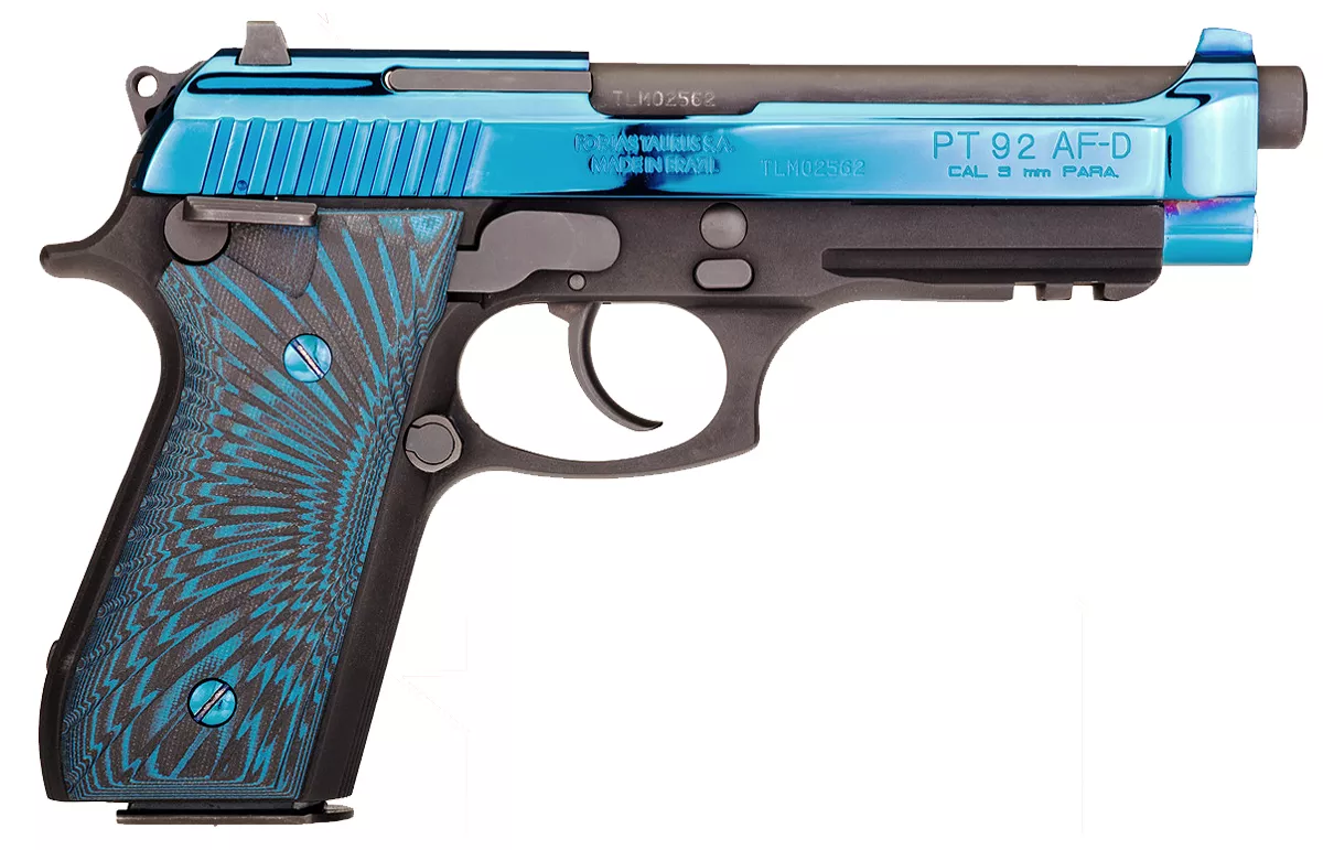 Taurus PT 92 9mm Pistol, PVD Blue