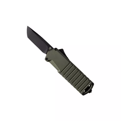 TEKTO A2 Badger OTF Compact Automatic Knife W/ Pouch & Glass Breaker - OD