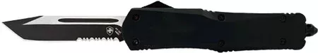 Templar Knife TEMPLAR KNIFE LARGE OTF BLACK RUBBER 3.5″ BLACK TANTO SRRTD