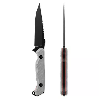 Toor Darter S Disruptive Grey Fixed Blade Knife 4.3" Plain Edge