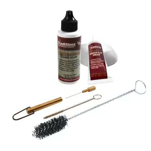 Traditions A3831 Breech Plug Cleaning Kit .50 Cal Cleaner/Brushes/Patches 6pc