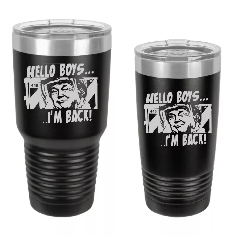 Trump Is Back Engraved Drinkware