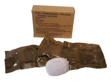 U.S. Military Issue Trioxane Fuel Bars