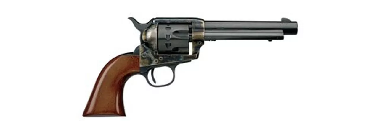 Uberti 1873 Cattleman Steel, .22 LR, 4.75″ Barrel, 12rd, Case-Hardened