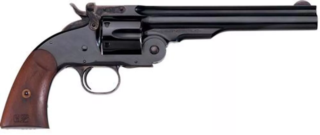 Uberti 1875 No. 3 2nd Model Top Break 45 Colt, 7″ Barrel, Blued, Walnut Grip, 6rd