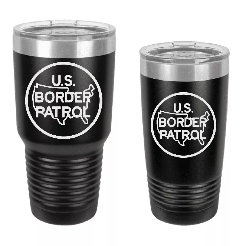 US Border Patrol Engraved Drinkware