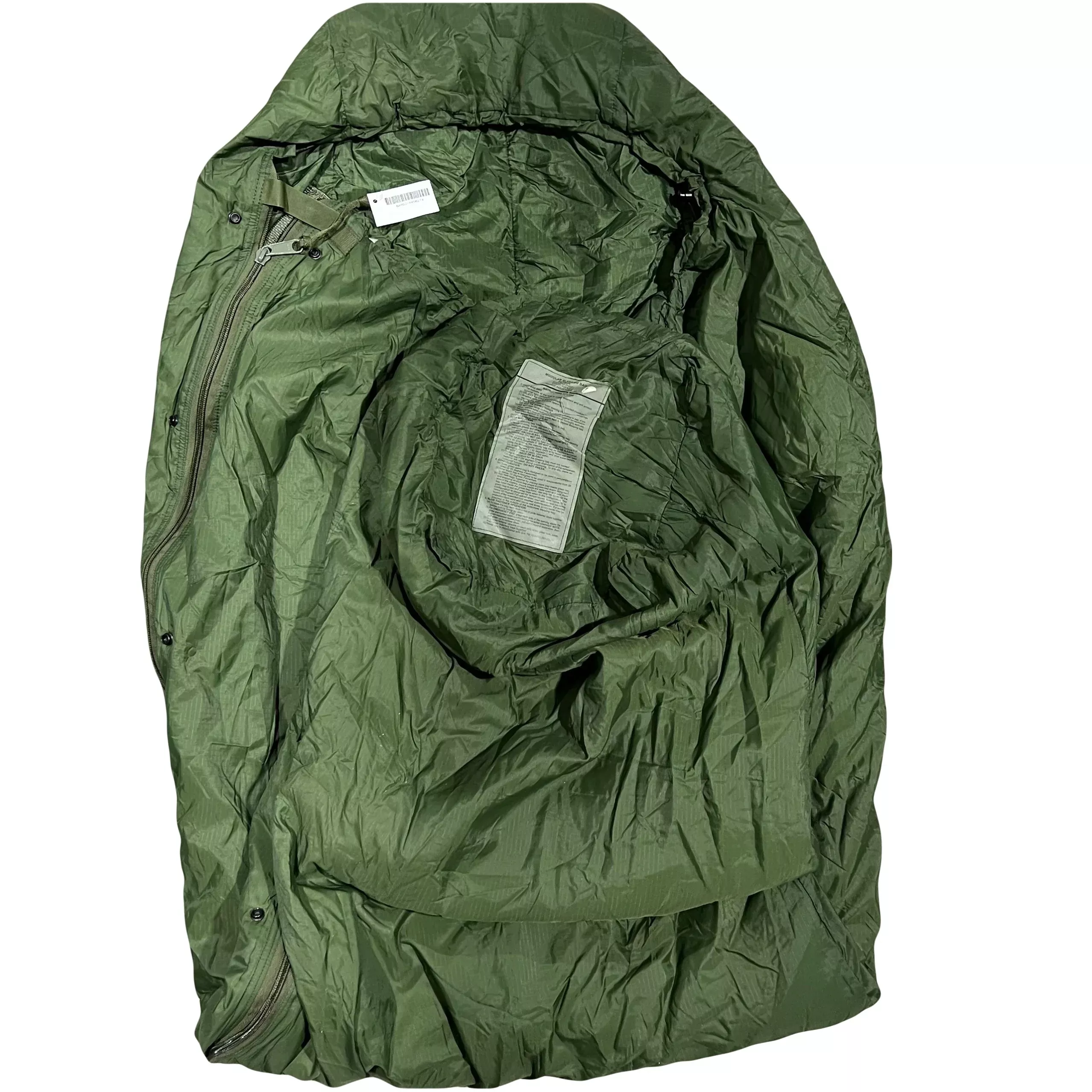 US Military Patrol Sleeping Bag - GI Camouflage Green Lightweight