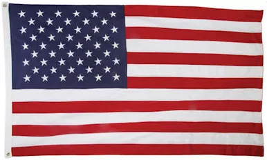 USA Embroidered 210D Polyester Flag 5 x 8