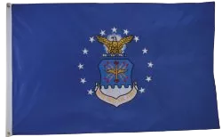 USAF (Air Force)2 Sided Embroidered Flag 3 x 5