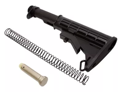 UTG PRO 6-Position Mil-Spec Stock Assembly, Made in USA, Black