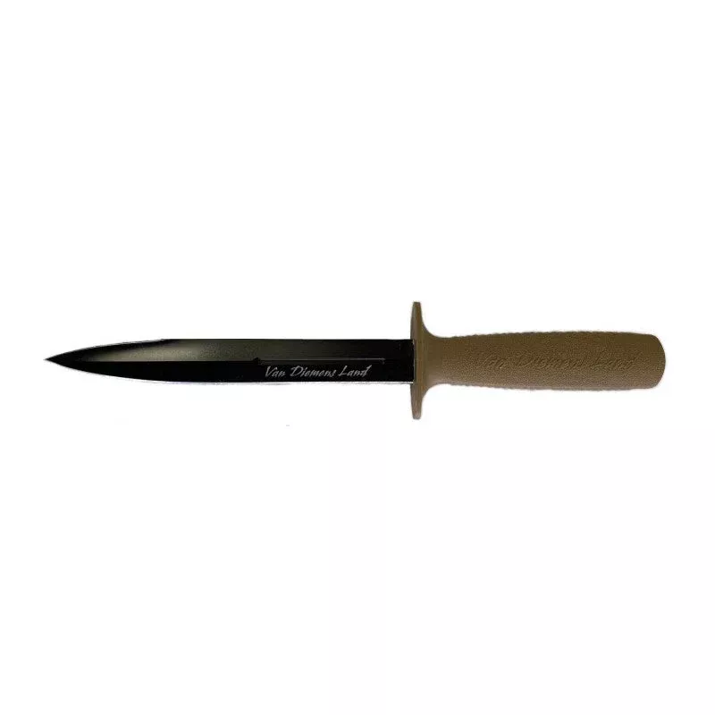 VAN DIEMENS LAND PIG STICKER NO SHEATH DESERT TAN