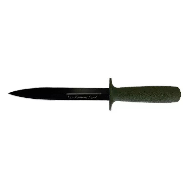 VAN DIEMENS LAND PIG STICKER NO SHEATH OLIVE HANDLE STEALTH